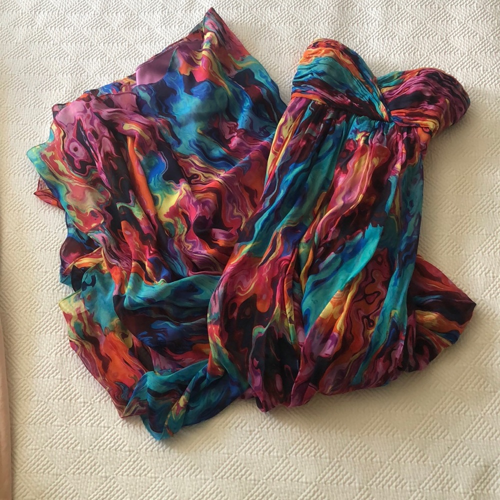 Multi color maxi dress
